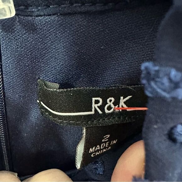R&K size 2 blue dress - Picture 5 of 8